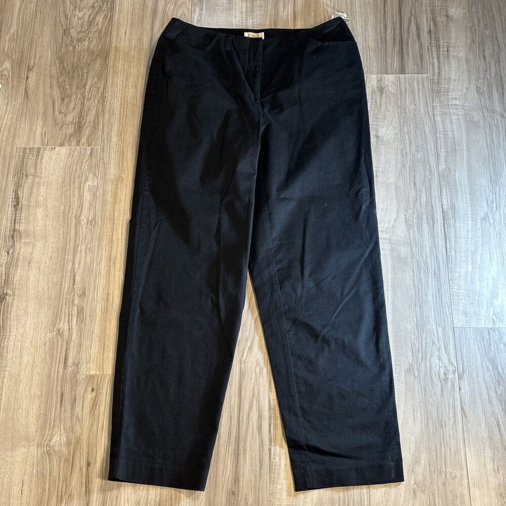 NWT Talbots Woman Stretch Black Dress Pants Chinos Size 14